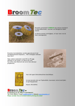 Publicatie Folder Onkruidborstels