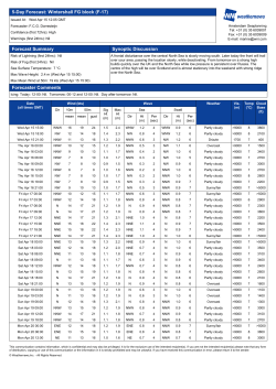 Forecast for Wintershall FG block (F-17)