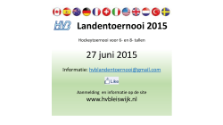 Landentoernooi 2015 27 juni 2015