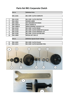 Parts list RK1 corporate clutch.xlsx