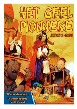 editoriaal - Het Geel Pionneke.