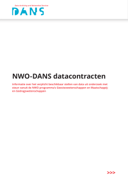 Investeringen NWO-middelgroot | datacontract informatiefolder