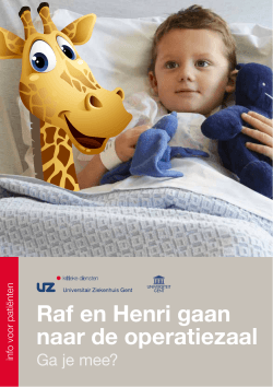 Raf giraf neemt een kijkje in de operatiezaal