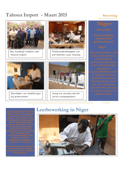 Reisverslag Niger 2015