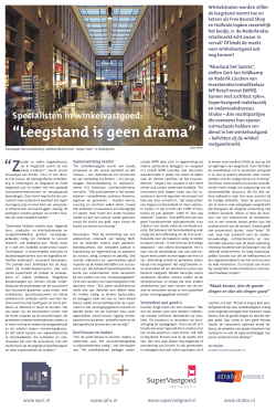 “Leegstand is geen drama”