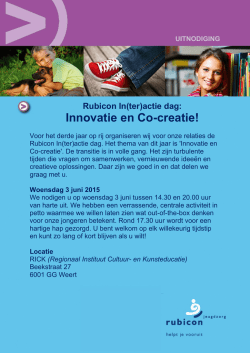 Innovatie en Co-creatie!