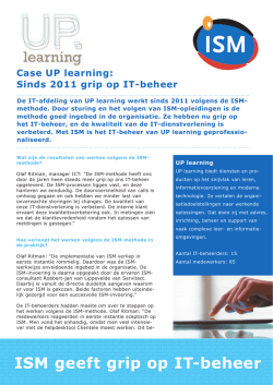 ISM geeft grip op IT-beheer
