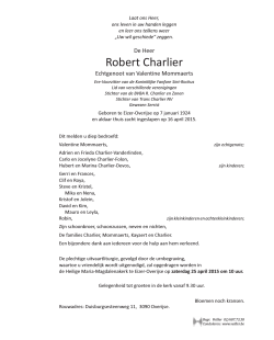 Rouwbrief - Veiller