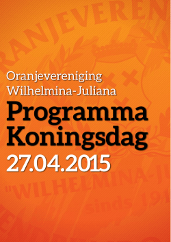 downloaden - Oranjevereniging