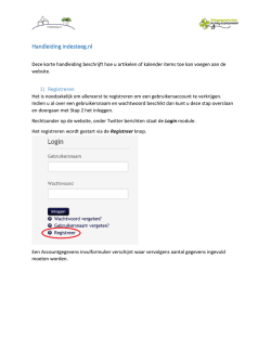 Handleiding indesteeg.nl