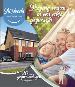 Plezierig wonen in een echte gezinswijk!