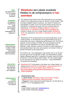 je persbericht schrijven