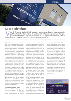 EAL zoekt wederverkopers
