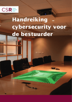 handreiking cyber security voor bestuurders