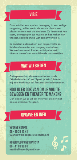 Door middel van spel en beweging in een veilige omgeving, willen