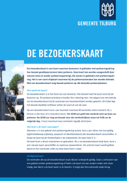 Bezoekerskaart flyer