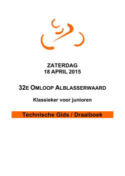 Draaiboek Omloop Alblasserwaard-download