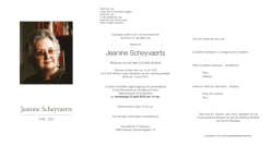 Jeanine Scheyvaerts - Wase Begrafenissen