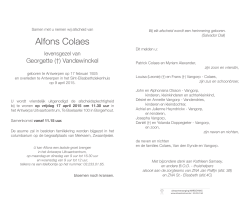Alfons Colaes - uitvaartcentrum.be