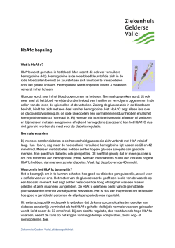 HbA1c bepaling1 - Ziekenhuis Gelderse Vallei