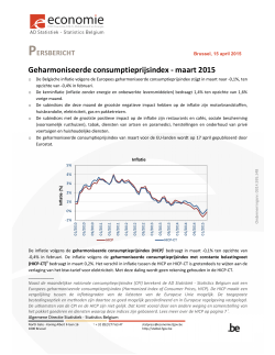 maart 2015  - Algemene Directie Statistiek