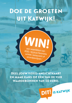 Doe de groeten uit Katwijk!