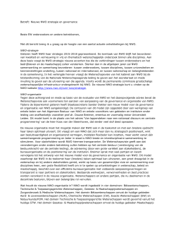 Brief van de voorzitter van het gebiedsbestuur EW, Arjen