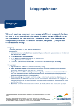 Infofiche beleggingsfondsen (pdf - 450,9kb)