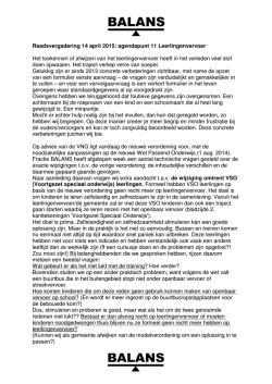 Raadsvergadering 14 april 2015: agendapunt 11
