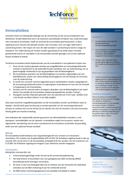 Innovatiebox - TechForce Innovations