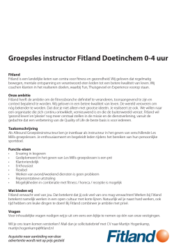 Groepsles instructeur Fitland Doetinchem