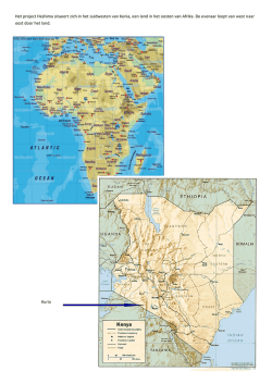 Het project Heshima situeert zich in het zuidwesten van Kenia, een