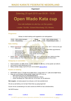 Open Wado Kata cup - IMAF