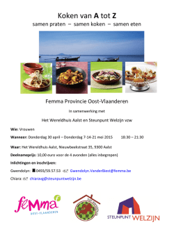 vind je de uitnodiging met meer info!