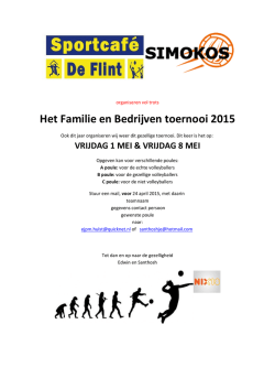 Het Familie en Bedrijven toernooi 2015