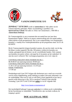 DOE ALLEMAAL MEE! - Karate