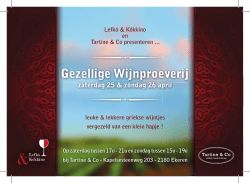 Gezellige Wijnproeverij