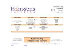 Maandmenu april 2015 - De Kouter