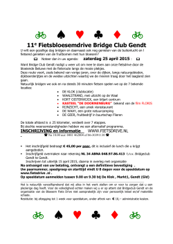 FIETS - BLOESEM - DRIVE 2015