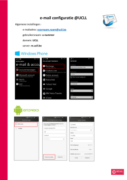 e-mail configuratie @UCLL