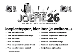 Joepiestapper, hier ben je welkom&hellip;*