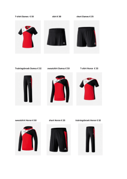 leuke rood/wit/zwarte t-shirts