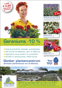 Promo folder - Genker plantencentrum