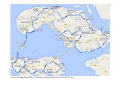 Route eerste etappe 17 april 2015 van Sophiaweg 1 Kamperland