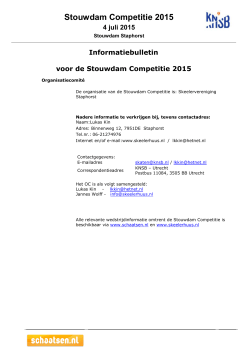 Stouwdam Competitie 2015