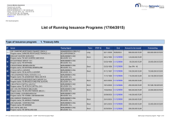 Current issuance programs