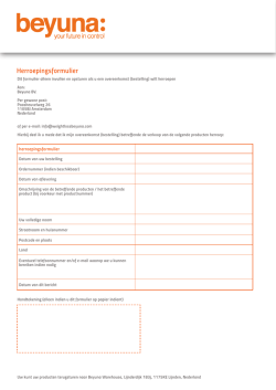 Herroepingsrecht formulier - Weight loss Beyuna | Weight loss Beyuna