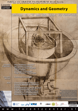 Dynamics and Geometry