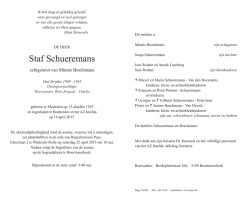 schueremans staf brief