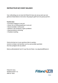 INSTRUCTEUR M/V BODY BALANCE
